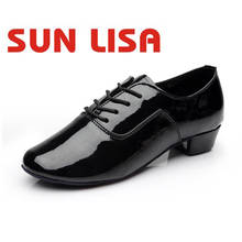 SUN LISA Men's Modern Latin Tango Salsa Dance Shoes Boy's International Standard Ballroom Dancing Shoes 2024 - buy cheap