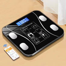 Умные весы для определения жира, электронный цифровой прибор для измерения массы тела в ванной комнате, Bluetooth, с приложением Link, для определения здоровья и жира 2024 - купить недорого