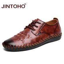 JINTOHO High Quality Men Genuine Leather Shoes Fashion Men Casual Shoes Brand Leather Loafers New Shose 2024 - buy cheap