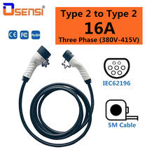 Type 2 to Type 2 EV Charger Cable 16A Three Phase IEC 62196-2 Electric Vehicle Cord for Car Charging Station Female to Male Plug 2024 - buy cheap