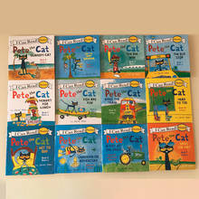 Libros de imágenes de 13x13cm para niños y bebés, libros de cuentos en inglés de la serie Pete Cat, IQ, EQ, para entrenar la hora de dormir, 12 unidades 2024 - compra barato