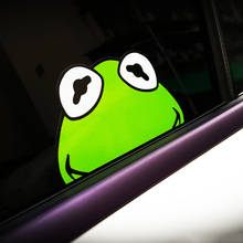 LuLuSticker #045 13x7cm Cute Cartoon Frog Reflective Car Side Window Stickers and Decals Scratches Cover Waterproof Stickers 2024 - buy cheap