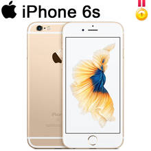 Оригинальный мобильный телефон Apple iPhone 6s, ОЗУ 2 Гб 16 Гб ПЗУ 64 Гб 128 ГБ, экран 4,7 дюйма, iOS, двухъядерный, камера 12 МП, сканер отпечатка пальца, 4G LTE, разблокированный 2024 - купить недорого