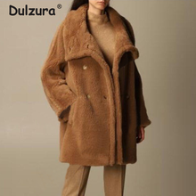 Brand Design Big Collar Teddy Bear Jacket Women Winter 2021 Thick Warm Fur Coat Oversized Overcoats Ladies Chic Street Outerwear 2024 - buy cheap