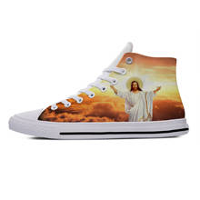 Jesus Holy Light Anime Funny Popular Aesthetic Casual Cloth Shoes High Top Lightweight Breathable 3D Printed Men women Sneakers 2024 - buy cheap