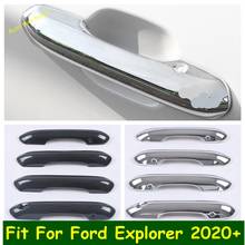 Боковая ручка двери, защитный колпачок, накладка, подходит для Ford Explorer 2020 2021, аксессуары, переоборудование экстерьера, комплект 2024 - купить недорого