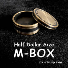 M-BOX by Jimmy Fan (Half Dollar Size) Magic Tricks Coin Appear Vanish Magia Magician Close Up Illusions Gimmick Props Mentalism 2024 - buy cheap