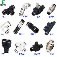1Pcs Quick Pneumatic Fittings 4/6/8/10/12/14/16mm Compressor Accessories Air Pipe and Connectors Tube Connect Parts High Quality 2024 - buy cheap