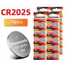 Brand New Button PANASONIC 20pcs/lot cr2025  Button Cell Batteries 3V Coin Lithium game, digital camera, camcorder BR2025 DL2025 2024 - buy cheap