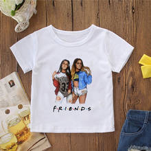 New Arrival Boy Tshirts Kids Me And My Good Friends Girls Tops Fashion Girlfriends T-shirt Design Round Neck Baby Short Sleeves 2024 - buy cheap