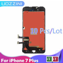 Pantalla LCD AAA +++ para iPhone 7 Plus, montaje de digitalizador con pantalla táctil, repuesto + película templada, 10 unids/lote 2024 - compra barato