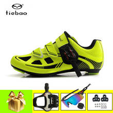 TIEBAO шоссейном велосипеде обувь Для мужчин Sapatilha SPD-SL педали Для женщин Для мужчин самофиксирующаяся дышащая спортивная езда на велосипеде спортивная обувь 2024 - купить недорого