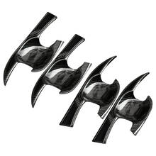 4pcs Door Handle Bowl Cup Cover Surround Trim ABS Carbon Fiber Style Fit for Toyota Camry 2018 2019 2020 2024 - buy cheap