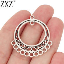 ZXZ 10pcs Tibetan Silver Chandelier Boho Earring Multi Strand Connector Charms Pendants 2024 - buy cheap