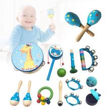 13PCS Educational Children Musical Instruments Rattle Hand Bells Band Roll For Baby Kids Toys Gift 2024 - buy cheap