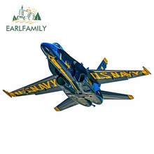 EARLFAMILY-pegatinas de vinilo para coche y motocicleta, 13x6,2 cm, para Angels azul marino F18 Fighter 2024 - compra barato