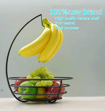 Practical Tableware Metal Fruit Basket Detachable Banana Hanger Storage Holder Hook Kitchen Tableware Metal Fruit Basket 2024 - buy cheap