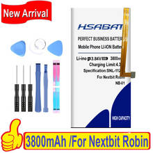 100% Original HSABAT 3800mAh NB-01 Battery For Nextbit Robin 2024 - buy cheap