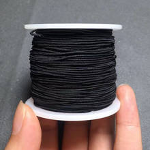 100 yards/Wholesale Black Bundle DIY White Color Nylon Black Satin Chinese Knot Silky Macrame Cord Beading Braided String Thread 2024 - buy cheap