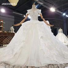Свадебное платье HTL1700, украшенное блестками и кристаллами, с открытыми плечами, 2020 2024 - купить недорого