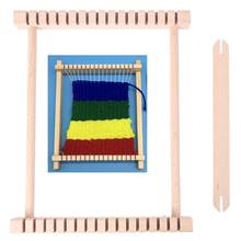 Mini Wooden Loom Knitting Machine Weaving Craft DIY Wool Knitted Handcraft Tool 54DC 2024 - buy cheap