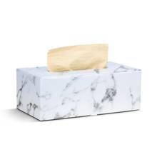 Прямоугольная коробка для салфеток из искусственной кожи с мрамором для лица, держатель для салфеток, диспенсер для бумажных полотенец, контейнер для домашнего офиса, декор для автомобиля 2024 - купить недорого