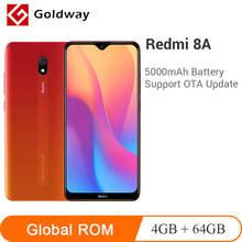 Глобальная прошивка Xiaomi Redmi 8A 8, 4 Гб RAM, 64 ГБ ROM, мобильный телефон Snapdragon 439 Octa Core 6,22 "5000 мА/ч, 12MP камеры смартфона 2024 - купить недорого