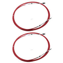 Cable de Control remoto de cambio de acelerador rojo, para fueraborda Yamaha, 8 pies, 2,4 metros, 2 uds. 2024 - compra barato