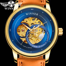 WINNER-Reloj de pulsera automático para hombre, accesorio masculino de pulsera resistente al agua con mecanismo automático, complemento deportivo masculino de marca de lujo con diseño militar, perfecto para regalo, 8190 2024 - compra barato