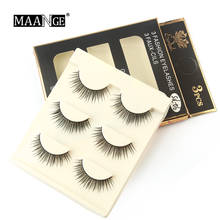 3 Pairs New Fashion natural false eyelashes Mink 3D Lashes professional Handmade Soft Extension Eyelashes Makeup Extension Tools 2024 - buy cheap