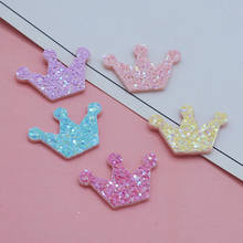 40pcs/lot 2.5cm Glitter Star and Heart Padded Appliques For Baby Clip Accessories DIY Kid patches and Cake Insert Cards 2024 - buy cheap