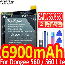 Аккумулятор большой емкости 6900 мАч для телефона Doogee S60 / S60 Lite BAT17M15580 BAT173605580 + номер отслеживания 2024 - купить недорого