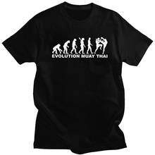 Evolution Muay Thai Tshirt for Men Short Sleeves Martial arts fight fighter kickboxing thailand boxing T Shirt Cotton Tee Tops 2024 - buy cheap