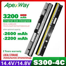 Apexway-batería para ordenador portátil, pila L12S4L01 4ICR17/65 L12S4Z01 para Lenovo I1000 IdeaPad S300 S310 S400 S405 S410 S415 Flex 14 15D M30 M40 2024 - compra barato