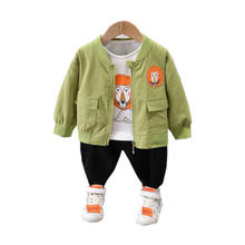 New Spring Autumn Children Boys Clothes Baby Girls Cartoon Jactek T-Shirt Pants 3Pcs/set Toddler Casual Clothing Kids Tracksuits 2024 - buy cheap