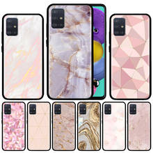 Pink Rose Gold Marble Case For Samsung Galaxy A51 A71 M31 A41 A31 A11 A01 M51 M21 M11 M40 Black Soft Phone Cover Fundas 2024 - buy cheap