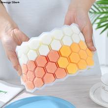 Ice Tray Silicone Honeycomb Shape Tray Cube Tray Drink Bar Cafe Tool Wine Kitchen Refrigerator Accessories Cube Mold Ice Cream 2024 - buy cheap