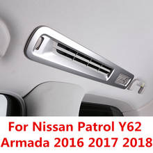 For Nissan Patrol Y62 Armada 2016 2017 2018 Roof vent outlet cover trim trim vent sticker steam plate air outlet trim 2024 - buy cheap