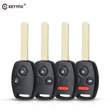 Keyyou-capa de chave remota para honda accord 2003 2004 2005 2006, 10 unidades, controle remoto sem chave, almofada com 2/2007 botões 2024 - compre barato