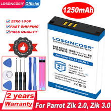 Losoncoer 1250 мА-ч для Parrot Zik 2,0 Zik2.0 Zik 2 Zik 3,0 Zik3.0 Zik 3 Беспроводной гарнитура Батарея MCELE00254 MH46671 L15 2024 - купить недорого