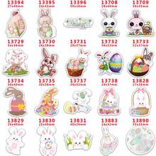 DIY Craft Supplies Sewing Accessories Cartoon Easter Day Printed Planar Resins Mold 10 Pieces. PR-13394 2024 - buy cheap