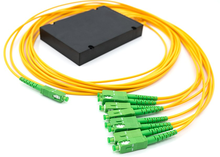 Divisor de fibra óptica apc plc sc 1x8, caixa divisor de fibra óptica ftth plc, 1x8, guia de onda planar tipo divisor b 2024 - compre barato