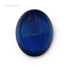 Size 5x7~10x12mm 113# Oval Shape Cabochon Blue Stone Synthetic Spinel For Jewelry Making 2024 - buy cheap