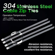 100PCS 100/150MM Stainless Steel Cable Ties Organizer for wires Zip Ties Tie Cable twist Ties Locking ZipExhaust Wrap Coated 2024 - buy cheap