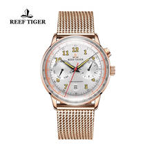 Reef Tiger/RT Top Brand Men Automatic Mechanical Watch Business Date Week Sapphire Glass Waterproof Stainless Steel Man Watches 2024 - buy cheap