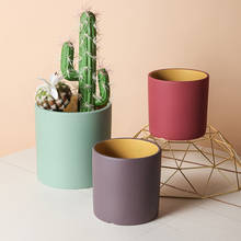 Maceta de cerámica de estilo nórdico para el hogar, maceta moderna de arte minimalista, suculenta, planta verde, para jardín 2024 - compra barato
