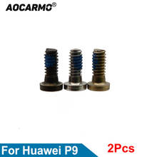 Винты Aocarmo 2 шт./лот Серебристые/золотистые/черные для док-станции, винты для замены корпуса для Huawei P9 EVA-AL00 2024 - купить недорого