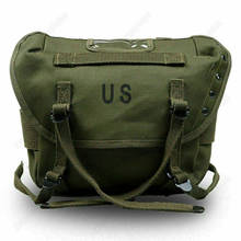 Bolsa de lona M1961 del Ejército de los Estados Unidos de la guerra de Vietnam, bolsa de paquete, soldado de la Segunda Guerra Mundial, equipo de recreaciones militares 2024 - compra barato