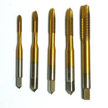 5pcs HSS M3-M8 Titanium Tapping Hand Screw Thread Hole Metric Hand Plug Tap Drill Bit Set M3/M4/M5/M6/M8 2024 - buy cheap
