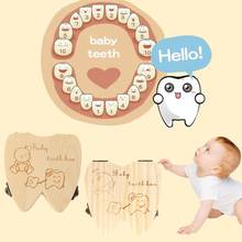 Baby Tooth Box Wooden Milk Teeth Organizer Storage Boys Girls Save Souvenir Case 2024 - buy cheap